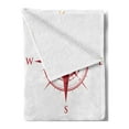 thumbnail image 2 of Compass Soft Flannel Fleece Blanket, Colorful Different Compasses Set Orientation Earth's Magnetic Field Find Your Way, Cozy Plush for Indoor and Outdoor Use, 60" x 80", Multicolor, by Ambesonne, 2 of 5