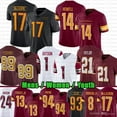 thumbnail image 2 of Terry McLaurin 13 Emmanuel Forbes Sam Howell Football Jersey Chase Young Jahan Dotson DaRon Payne Jonathan Allen Tress Way Montez Sweat Brian Robinson Jr Sean Taylor, 2 of 7