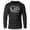 Silver on Black, variant on GYMISH Load It Up Lightweight Long Sleeve Hooded T-Shirt for Men – Motivational Gym Hoodie, Sliver on Black, Small