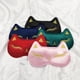 thumbnail image 2 of Travel Reusable Silk Eye Sleep Mask Breathable Cooling Unisex Nap Eyeshade Eye Cover For Improving Sleep Quality, 2 of 5