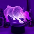 thumbnail image 3 of Lámpara De Noche De Ganado 3D Holograma Ilusión Luz De Noche Led 3D Luz De Noche Interruptor Táctil Bebé Dormir Mesa Luz Para El Hogar Dormitorio Cabecera matsuzay HA013272-00, 3 of 6