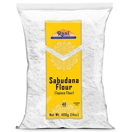Rani Sabudana Flour (Tapioca/Sago Flour) 14oz (400g) ~ All Natural | Vegan | Gluten Friendly | NON-GMO | Kosher | Indian Origin