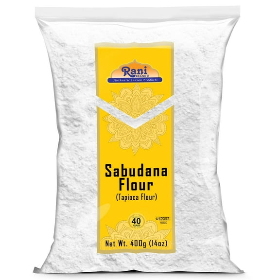 Rani Sabudana Flour (Tapioca/Sago Flour) 14oz (400g) ~ All Natural | Vegan | Gluten Friendly | NON-GMO | Kosher | Indian Origin