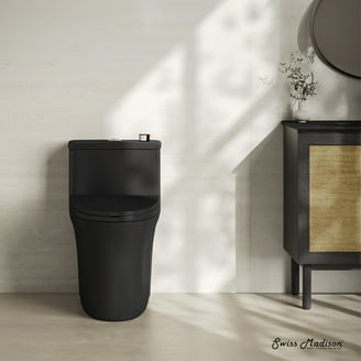 DAX Siphonic One-Piece Toilet with S-Trap 300MM, Matte Black