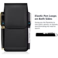 thumbnail image 6 of LAPTOM MAX 1 Pack Phone Holster with Metal Belt Clip and Magnetic Closure, Fits 16 15 14 13 12 Series and Galaxy S25 S24 S23 S22, M Size, Black, 6 of 8