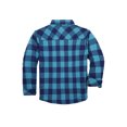 thumbnail image 2 of COEVALS CLUB Men's Sherpa Lined Flannel Long Sleeve Snap Shirts Quilted Jacket (LightSkyBlue/X-Large 2#), 2 of 7