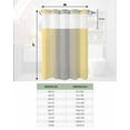 thumbnail image 6 of No Hook Shower Curtain with Snap in Liner, Ombre Abstract Gradient Lemon Yellow and Gray Hotel Shower Curtains for Bathroom, Washable Shower Curtain Liner Set with Mesh Top Window, 54"x78", 6 of 6