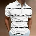 thumbnail image 2 of Camisetas de Manga Larga para Hombres Casual Impreso Girar Abajo Cuello Cremallera Camiseta, Ligera Blusa de Algodón de Imitación para el Hogar, Diario Y Cuatro Estaciones de Uso, 2 of 5