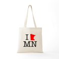 thumbnail image 5 of CafePress - I Love MN Minnesota Tote Bag - Unisex Canvas Tote Bag, Beige, 1-Piece, 5 of 6