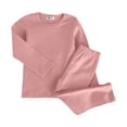 thumbnail image 4 of Girls' Set Baby Warm And Winter Solid Color Home Clothes Underwear Set Boys' And Girls' 1T 2T 3T 4T 5T 6T 7T Gift Set 6-12 Months, 4 of 7