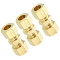 thumbnail image 1 of 3 Piezas de Accesorios de Conexión de Tubería de Compresión, Conector Adaptador de Unión de Compresión de 3/8", 1 of 6