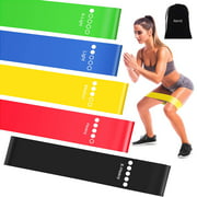 Resistance Exercise Bands for Booty Bands with Instruction Guide and Carry Bag