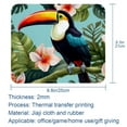 thumbnail image 5 of Toucan Gaming Mouse Pad Desk Mat Desk Pad, Non-Slip Rubber Bottom, Printed, Square 8.3x9.8 Inch - Suitable for Office and Gaming, 5 of 6
