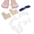 thumbnail image 2 of Brrnoo Kit Separador Dedos los pies, 9 pcs Corrector Hallux Valgus Separador Cinco Dedos Separadores Dedos Alisadores Separadores para juanetes Dedos en Martillo Dedos correctos naturalmente Ecomeon no, 2 of 6