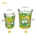 thumbnail image 5 of Daiia Cartoon Frog Round Laundry Basket with Handles Thickened Waterproof Circular hamper,Dirty Clothes Storage Basket for Bedroom,Bathroom,College Dorm-Small, 5 of 8