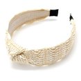 thumbnail image 1 of Femmes Paille Bandeau Naturel Rétro Décoratif Large Bande de Cheveux Noeud Cerceau, 1 of 10