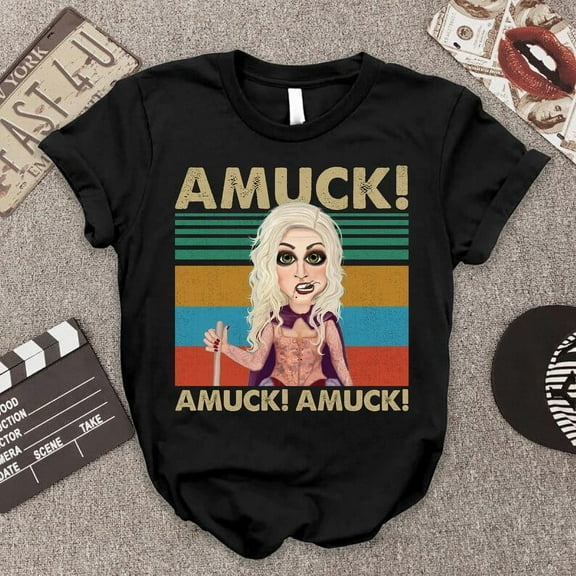Amuck! Amuck! Amuck! Sarah Sanderson Witch Halloween Vintage T-Shirt, Hocus Pocus Witch Tee, Retro Halloween Shirt, Sarah Sanderson Fan Shirt, Witch Costume Shirt