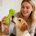 thumbnail image 3 of Chew Toys for Small Dogs - Dog Enrichment Toys - Dog Chew Toy Shape for Large Medium Dogs Aggressive Chewers Interactive Pet Toy, 7.5x3.5" , Green, 3 of 5