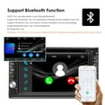 thumbnail image 6 of HD radio MP3 player 6.2 inches 2 Din Wireless Touchscreen Car setreo Bluetooth Radio CD/DVD Player,  Carplay, Mirror link, AUX, 6 of 12