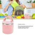 thumbnail image 3 of Stainless Steel Meal Container Portable Handle Lunch Box for Student Office Worker, 3 of 7