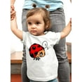 thumbnail image 2 of Smiling Ladybug T-Shirt Infant -Image by Shutterstock,  6 Months, 2 of 4