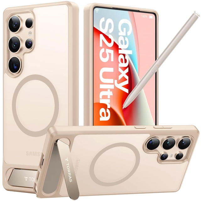 Funda magnética TORRAS con soporte para Samsung S25 Ultra