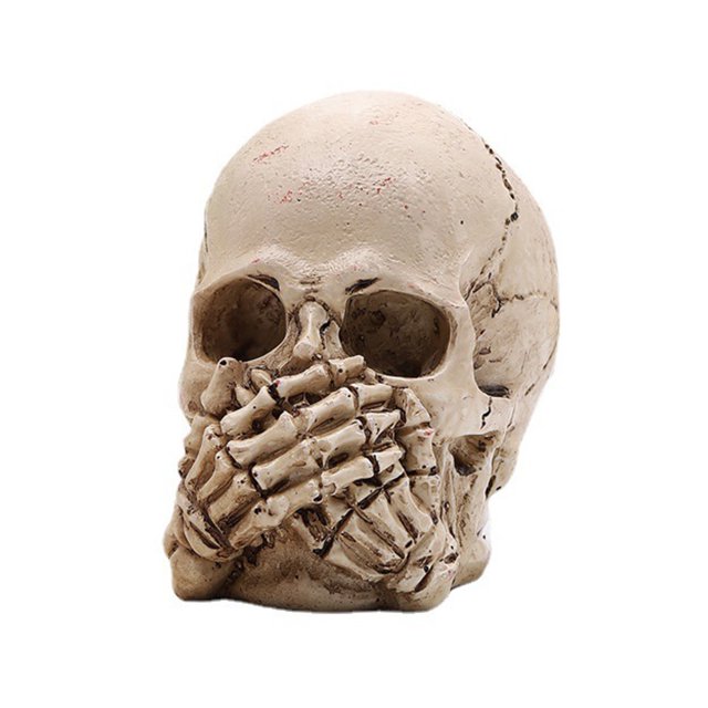 Advancent Cráneo que brilla intensamente de Halloween de la decoración única para la opción llamativa de la exhibición Kits de decoración para fiestas no decir