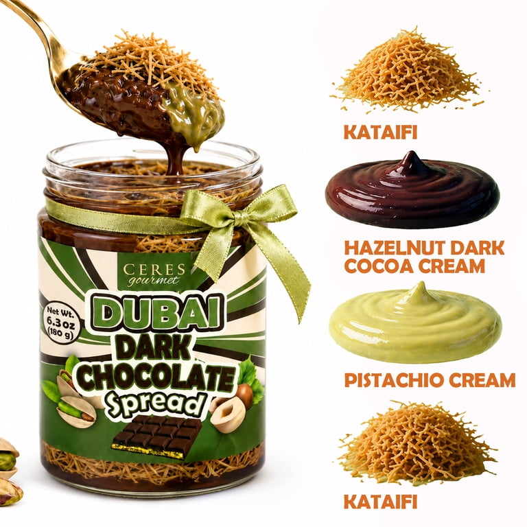 Ceres Gourmet Pistachio Chocolate Spread Gourmet Crunchy Kataifi