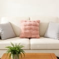 thumbnail image 4 of Kumdkd Super Soft Velvet Pillow Cover, 17.72x17.72 Inch Double-Sided Decorative Throw Pillow Case, Plush Pink Cushion Cover for Sofa Couch Bed Living Room, 4 of 6