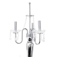 thumbnail image 4 of Elegant Designs Romantic Sheer Shade Table Lamp with Hanging Crystals&amp;#44; Gray, 4 of 5