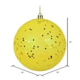 thumbnail image 2 of Vickerman 10" Yellow Sequin Ball Ornament, 2 of 5