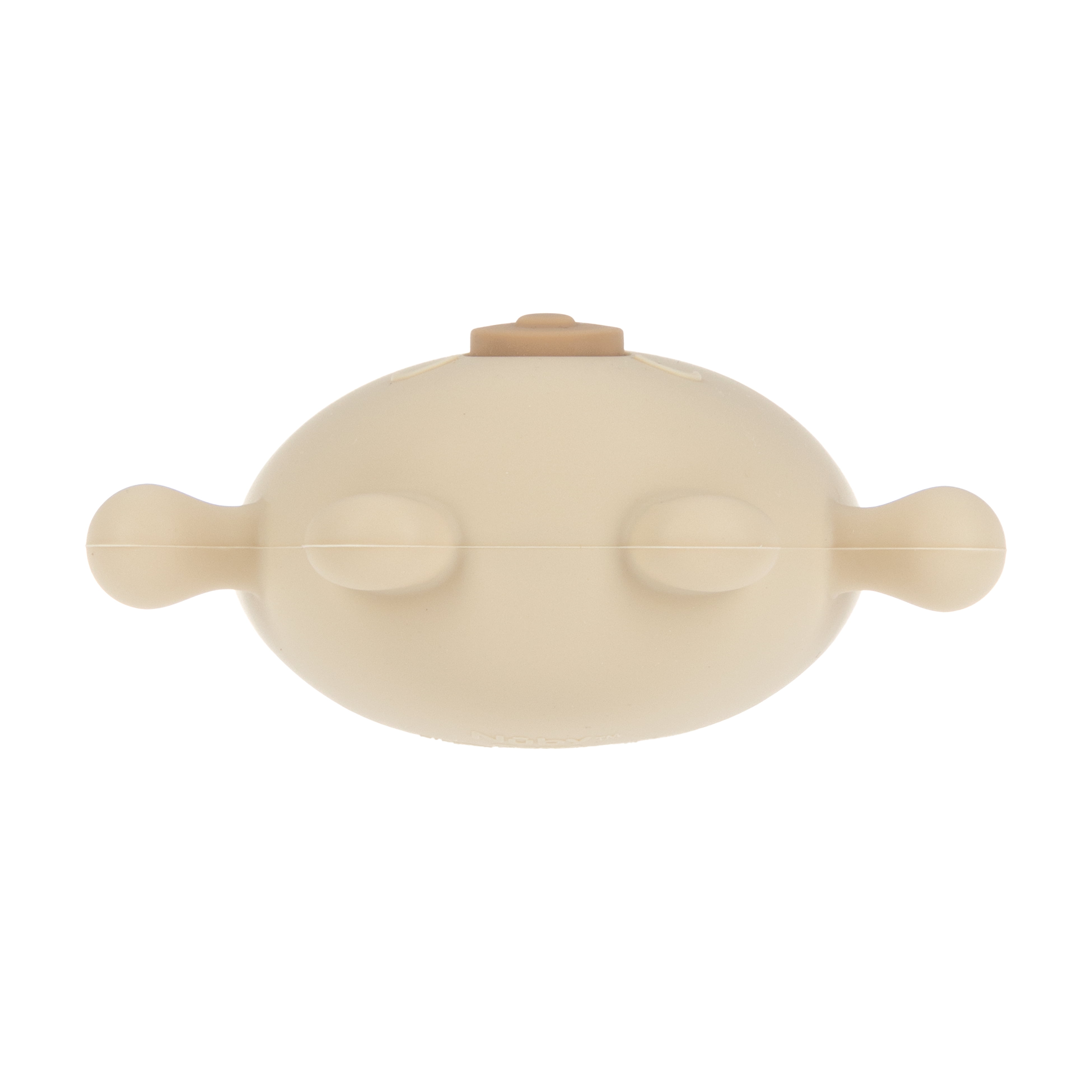 Nuby Wrist Grip Silicone Teething Mitten for Babies, Brown Bear