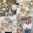 thumbnail image 2 of 40th Birthday Decorations Men Women, Retro Beige Balloon Garland Kit, Apricot Boho Balloons, Beige Nude Party Balloons, Double-Stuffed Balloons for 40th Birthday Party, Wedding, Festival Decorations, 2 of 6