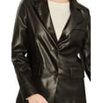 thumbnail image 5 of Blazer vinipiel color Negro AMAD Casual para mujer talla L, 5 of 5