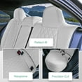 thumbnail image 2 of For Toyota Corolla 2020-2024 FH Group Custom Fit Neoprene Car Seat Covers Waterproof Solid Gray - Rear Seat, 2 of 5
