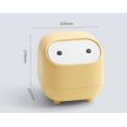thumbnail image 3 of Lishi Yellow Desktop Trash Can, 3 of 4