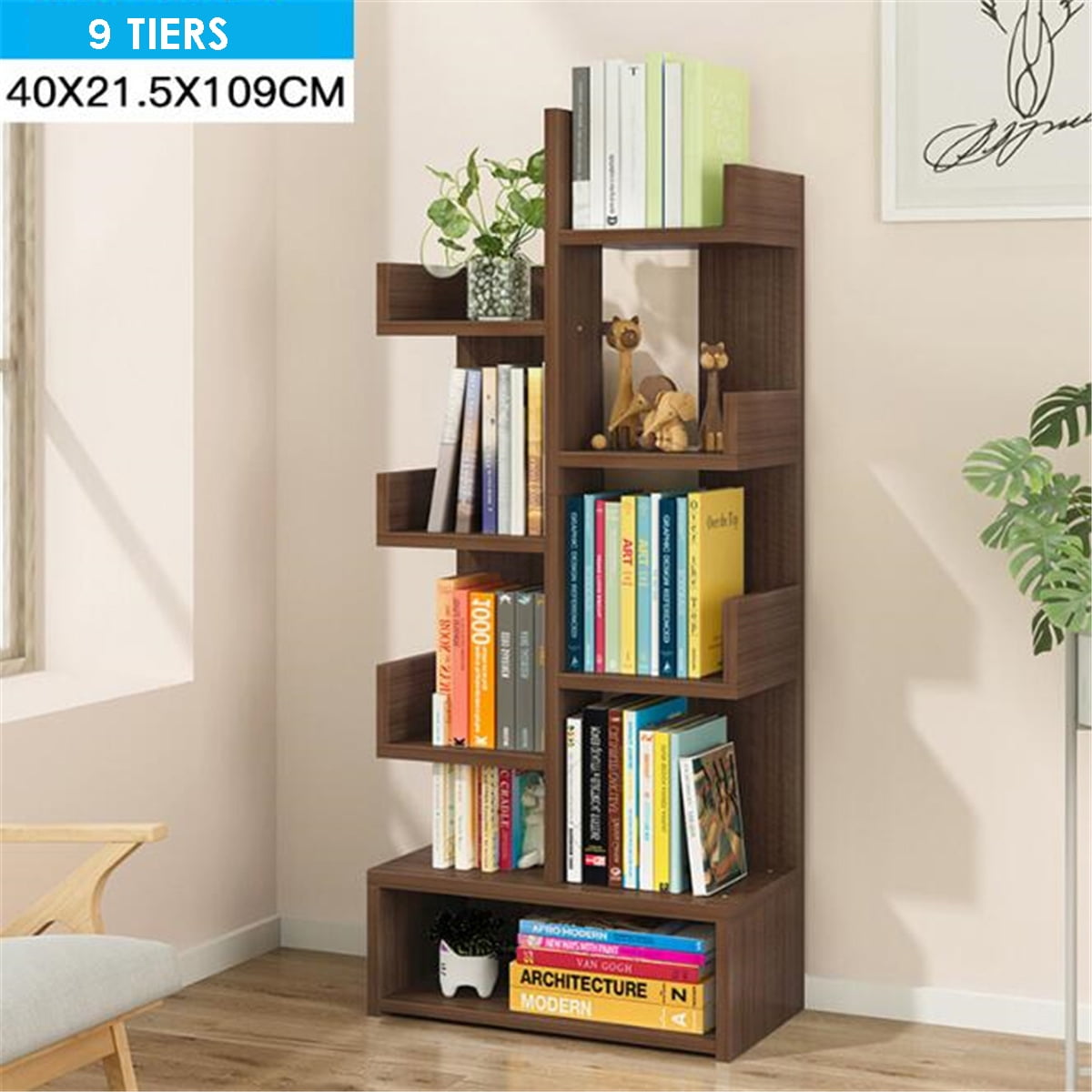 Bookcase, Display Shelf and Room Divider, Freestanding Decorative