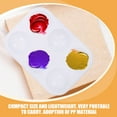 thumbnail image 4 of HEATSHAKING 30Pcs White Plastic Painting Palette Easy to Clean Reusable Compact Palette for Color Mixing, 4 of 8