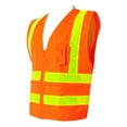 thumbnail image 2 of Kishigo Prismatic Hydrowick-Lite Multi Zipper Vest 1197-1198 Orange 3XL, 2 of 5