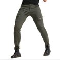 thumbnail image 4 of Men Motorcycle Riding Jeans Protective Pants Knight Hockey Biker Armor Pants (S=28, Army Green), 4 of 4