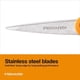 thumbnail image 4 of Tijeras Fiskars Premier Nº 5 con micropunta y mango naranja, 4 of 7