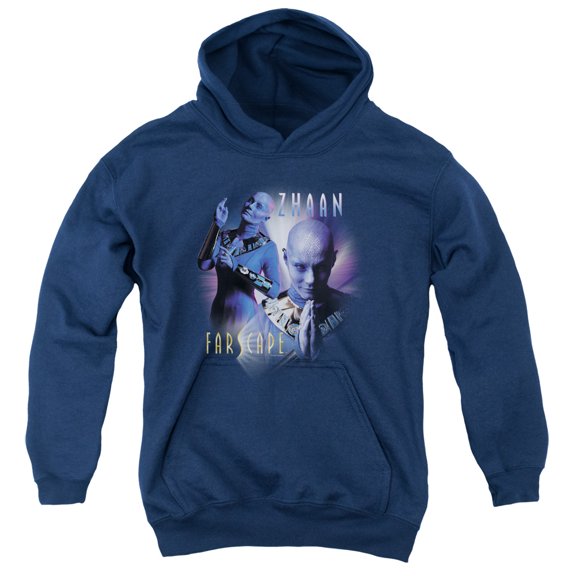 Farscape Zhaan Youth Pullover Hoodie Sweatshirt Navy