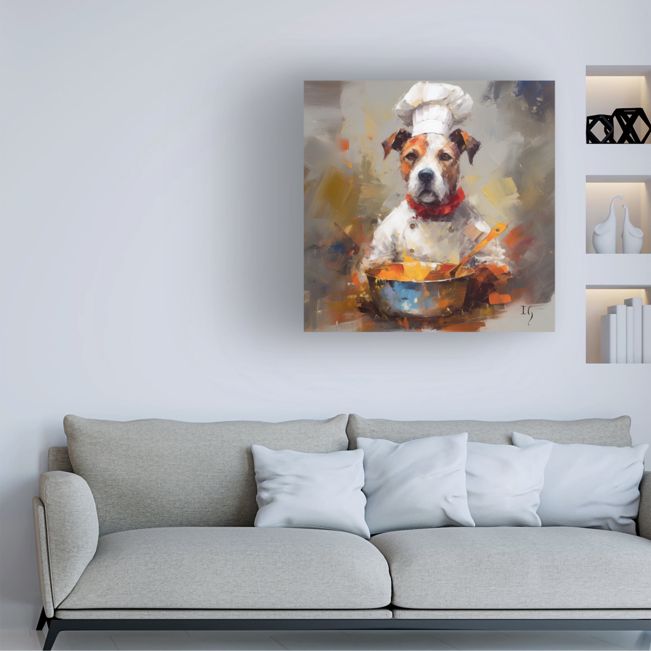Canvas Wall Art - Ivan Guaderrama 'The Flavor Alchemist' Wall Art for Living Room, Bedroom, or Office Décor by Trademark Fine Art - 35 x 35 Inches