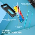 thumbnail image 3 of FITO For Google Pixel 6A Case, Phone Case with Screen Protector and Kickstand (Blue), 3 of 8