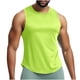 thumbnail image 1 of pstuiky Camisetas sin mangas para hombre, Camiseta deportiva transpirable de malla sin mangas de color sólido para hombre de moda Camisas de hombre xxl, 1 of 8