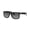 Matte Rubber Black Frame | Polarized Light Grey Lens, variant on RB4165 JUSTIN CLASSIC Square Shape Sunglasses Opal Grey Frame | Dark Violet Lens 51mm