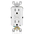 thumbnail image 1 of Leviton Smart GFCI 15 Amp Autoprueba a prueba de manipulaciones con luz indicadora LED Envía notificaciones directamente a tu teléfono inteligente D2GF1-KW Blanco, 1 of 1