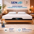thumbnail image 2 of Colchón King Size Sensei Prime Semi Firme de Gel Memory Foam Fresco en Caja, 2 of 5