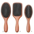 thumbnail image 2 of Hairdressing Articles Wild Boar Bristle Air Cushion Head Massage Comb Hairbrush, 2 of 16