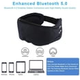 thumbnail image 3 of Sleep Headphones 3D Bluetooth 5.0 Headband Noise Cancelling Sleeping Headphones, Wireless Music Eye Sleep Mask Earbuds for Side Sleepers, Ultra Soft Thin Speakers Microphones Sleeping Headset, 3 of 5